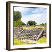 ¡Viva Mexico! Square Collection - Staircase Pyramid-Philippe Hugonnard-Framed Photographic Print