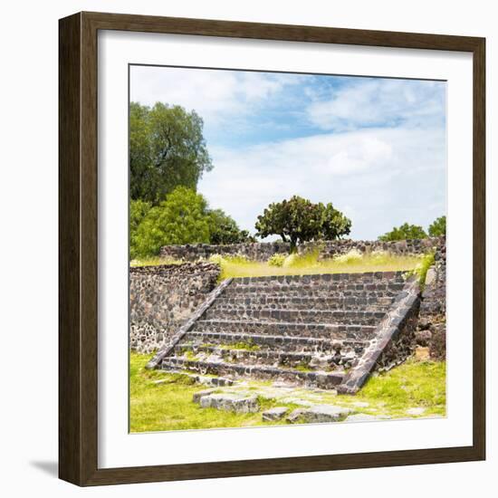 ¡Viva Mexico! Square Collection - Staircase Pyramid-Philippe Hugonnard-Framed Photographic Print