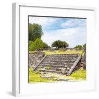 ¡Viva Mexico! Square Collection - Staircase Pyramid-Philippe Hugonnard-Framed Photographic Print