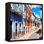 ¡Viva Mexico! Square Collection - Street Scene Guanajuato II-Philippe Hugonnard-Framed Stretched Canvas