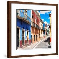 ¡Viva Mexico! Square Collection - Street Scene Guanajuato II-Philippe Hugonnard-Framed Photographic Print