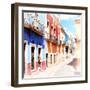 ¡Viva Mexico! Square Collection - Street Scene Guanajuato III-Philippe Hugonnard-Framed Photographic Print