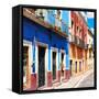 ¡Viva Mexico! Square Collection - Street Scene Guanajuato-Philippe Hugonnard-Framed Stretched Canvas