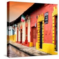 ¡Viva Mexico! Square Collection - Street Scene in San Cristobal de Las Casas II-Philippe Hugonnard-Stretched Canvas