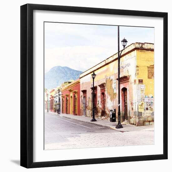 ¡Viva Mexico! Square Collection - Street Scene Oaxaca II-Philippe Hugonnard-Framed Photographic Print