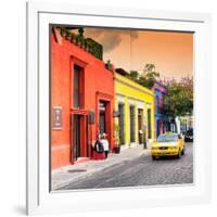 ¡Viva Mexico! Square Collection - Street Scene Oaxaca IV-Philippe Hugonnard-Framed Photographic Print