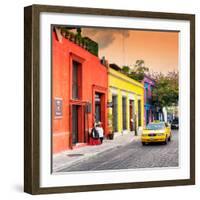 ¡Viva Mexico! Square Collection - Street Scene Oaxaca IV-Philippe Hugonnard-Framed Photographic Print