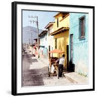 ¡Viva Mexico! Square Collection - Street Vendor II - San Cristobal-Philippe Hugonnard-Framed Photographic Print