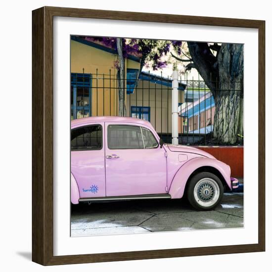 ¡Viva Mexico! Square Collection - "Summer" VW Beetle Car V-Philippe Hugonnard-Framed Photographic Print