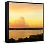 ?Viva Mexico! Square Collection - Sunset over Cancun-Philippe Hugonnard-Framed Stretched Canvas