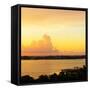 ?Viva Mexico! Square Collection - Sunset over Cancun-Philippe Hugonnard-Framed Stretched Canvas