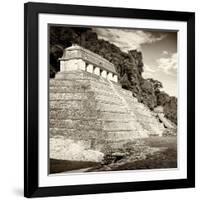 ¡Viva Mexico! Square Collection - Temple of Inscriptions in Palenque II-Philippe Hugonnard-Framed Photographic Print