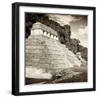 ¡Viva Mexico! Square Collection - Temple of Inscriptions in Palenque II-Philippe Hugonnard-Framed Photographic Print