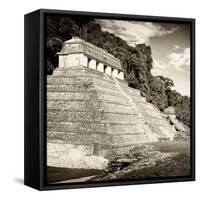 ¡Viva Mexico! Square Collection - Temple of Inscriptions in Palenque II-Philippe Hugonnard-Framed Stretched Canvas