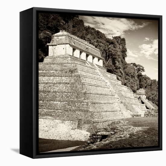 ¡Viva Mexico! Square Collection - Temple of Inscriptions in Palenque II-Philippe Hugonnard-Framed Stretched Canvas
