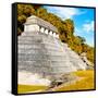 ¡Viva Mexico! Square Collection - Temple of Inscriptions in Palenque III-Philippe Hugonnard-Framed Stretched Canvas