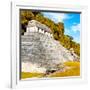 ¡Viva Mexico! Square Collection - Temple of Inscriptions in Palenque III-Philippe Hugonnard-Framed Photographic Print