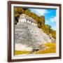 ¡Viva Mexico! Square Collection - Temple of Inscriptions in Palenque III-Philippe Hugonnard-Framed Photographic Print