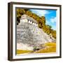 ¡Viva Mexico! Square Collection - Temple of Inscriptions in Palenque III-Philippe Hugonnard-Framed Photographic Print