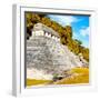 ¡Viva Mexico! Square Collection - Temple of Inscriptions in Palenque III-Philippe Hugonnard-Framed Photographic Print