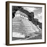 ¡Viva Mexico! Square Collection - Temple of Inscriptions in Palenque IV-Philippe Hugonnard-Framed Photographic Print