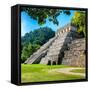 ¡Viva Mexico! Square Collection - Temple of Inscriptions in Palenque V-Philippe Hugonnard-Framed Stretched Canvas