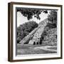 ¡Viva Mexico! Square Collection - Temple of Inscriptions in Palenque VI-Philippe Hugonnard-Framed Photographic Print