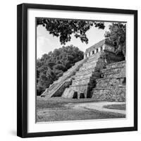 ¡Viva Mexico! Square Collection - Temple of Inscriptions in Palenque VI-Philippe Hugonnard-Framed Photographic Print