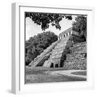 ¡Viva Mexico! Square Collection - Temple of Inscriptions in Palenque VI-Philippe Hugonnard-Framed Photographic Print