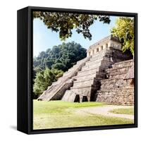 ¡Viva Mexico! Square Collection - Temple of Inscriptions in Palenque VII-Philippe Hugonnard-Framed Stretched Canvas