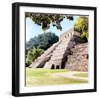 ¡Viva Mexico! Square Collection - Temple of Inscriptions in Palenque VII-Philippe Hugonnard-Framed Photographic Print