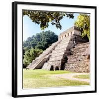 ¡Viva Mexico! Square Collection - Temple of Inscriptions in Palenque VII-Philippe Hugonnard-Framed Photographic Print