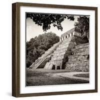 ¡Viva Mexico! Square Collection - Temple of Inscriptions in Palenque VIII-Philippe Hugonnard-Framed Photographic Print