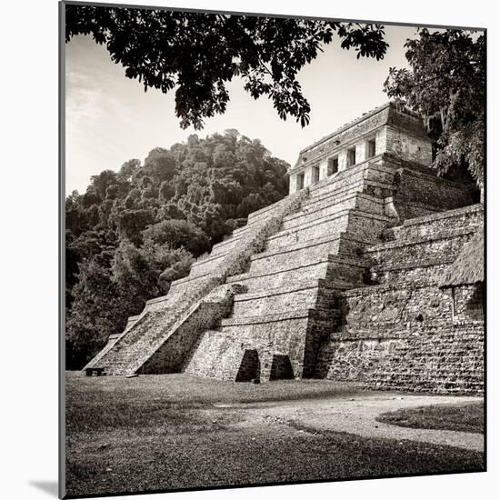 ¡Viva Mexico! Square Collection - Temple of Inscriptions in Palenque VIII-Philippe Hugonnard-Mounted Photographic Print