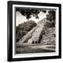 ¡Viva Mexico! Square Collection - Temple of Inscriptions in Palenque VIII-Philippe Hugonnard-Framed Photographic Print