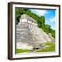 ¡Viva Mexico! Square Collection - Temple of Inscriptions in Palenque-Philippe Hugonnard-Framed Photographic Print