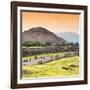 ¡Viva Mexico! Square Collection - Teotihuacan Pyramids at Sunset II-Philippe Hugonnard-Framed Photographic Print