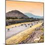 ¡Viva Mexico! Square Collection - Teotihuacan Pyramids at Sunset-Philippe Hugonnard-Mounted Photographic Print