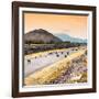 ¡Viva Mexico! Square Collection - Teotihuacan Pyramids at Sunset-Philippe Hugonnard-Framed Photographic Print