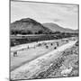 ¡Viva Mexico! Square Collection - Teotihuacan Pyramids B&W-Philippe Hugonnard-Mounted Photographic Print