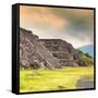 ¡Viva Mexico! Square Collection - Teotihuacan Pyramids II-Philippe Hugonnard-Framed Stretched Canvas