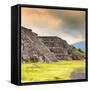 ¡Viva Mexico! Square Collection - Teotihuacan Pyramids II-Philippe Hugonnard-Framed Stretched Canvas