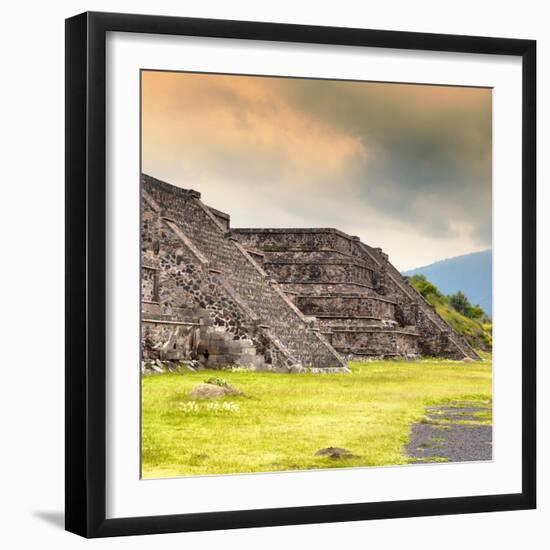 ¡Viva Mexico! Square Collection - Teotihuacan Pyramids II-Philippe Hugonnard-Framed Photographic Print