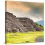 ¡Viva Mexico! Square Collection - Teotihuacan Pyramids II-Philippe Hugonnard-Stretched Canvas