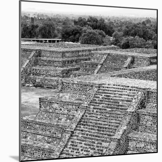 ¡Viva Mexico! Square Collection - Teotihuacan Pyramids Ruins I-Philippe Hugonnard-Mounted Photographic Print
