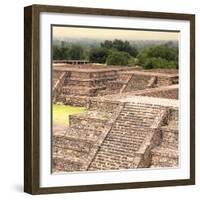 ¡Viva Mexico! Square Collection - Teotihuacan Pyramids Ruins II-Philippe Hugonnard-Framed Photographic Print
