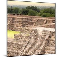 ¡Viva Mexico! Square Collection - Teotihuacan Pyramids Ruins II-Philippe Hugonnard-Mounted Photographic Print