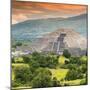 ¡Viva Mexico! Square Collection - Teotihuacan Pyramids Ruins IV-Philippe Hugonnard-Mounted Photographic Print