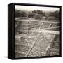 ¡Viva Mexico! Square Collection - Teotihuacan Pyramids Ruins-Philippe Hugonnard-Framed Stretched Canvas