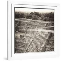 ¡Viva Mexico! Square Collection - Teotihuacan Pyramids Ruins-Philippe Hugonnard-Framed Photographic Print